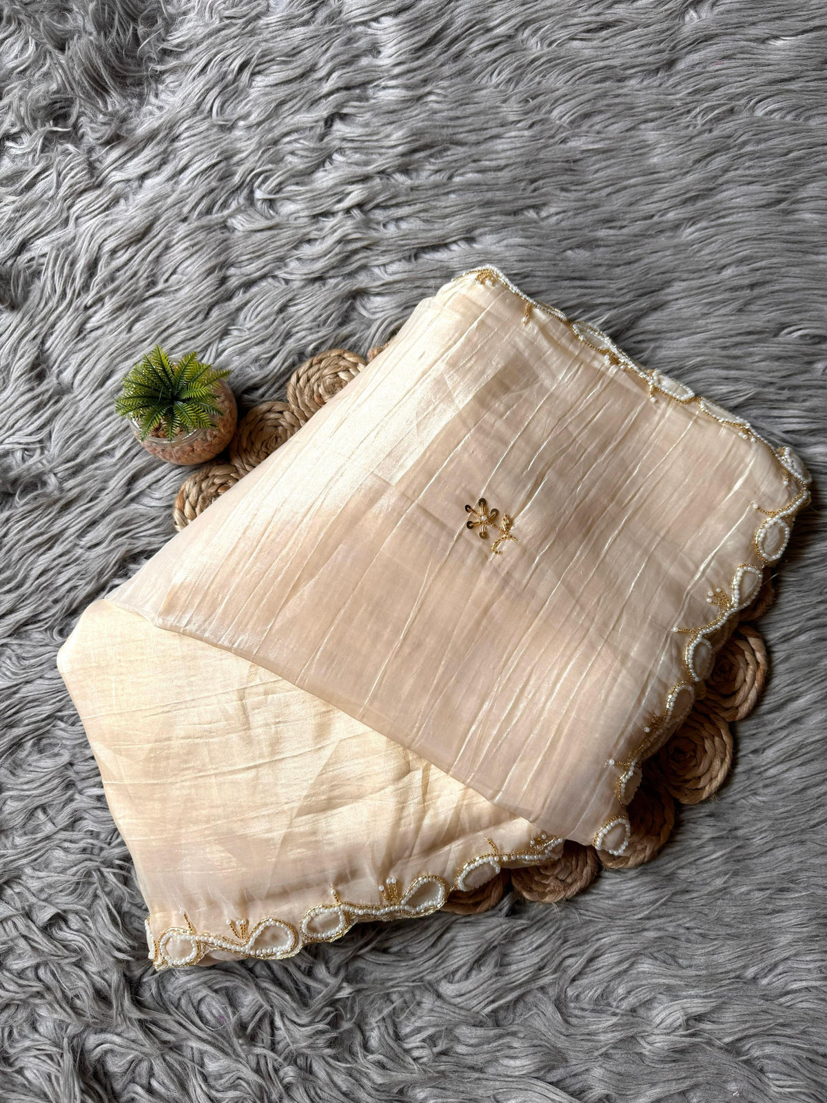 Chanda Ivory Saree